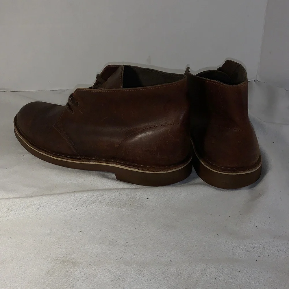 Clarks Men's Dark Brown Leather Chukka Boots